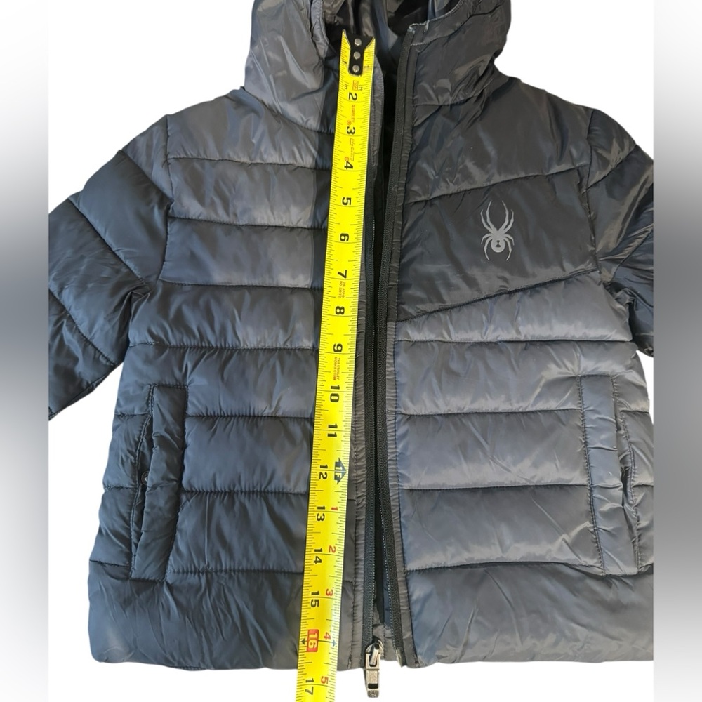 Spyder Kids Puffer Jacket with Hood – Size 4 - Picture 6 of 11
